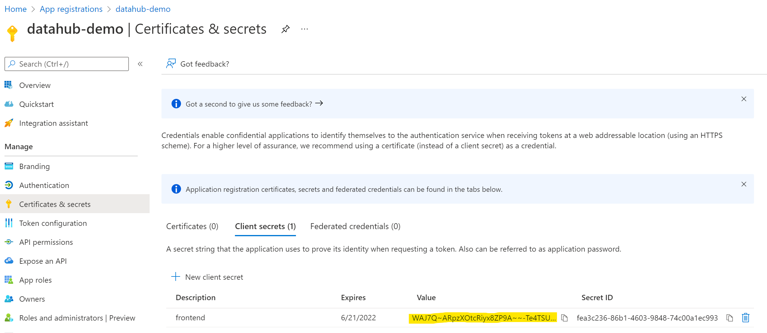 azure-setup-certificates-secrets